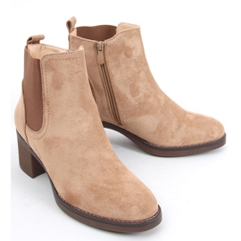 Botas de tacón ancho Fill Beige 5