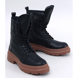 Botines con cordones y protector Kinchs NERO/AMBRA negro 1