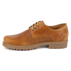 Polbut Zapato trampero hombre piel 2120 rojo naranja 2