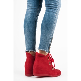Kylie Botines con lazo rojo 5