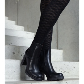 Botines negros sin cordones de ecopiel Motena 3