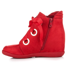 Kylie Botines con lazo rojo 3