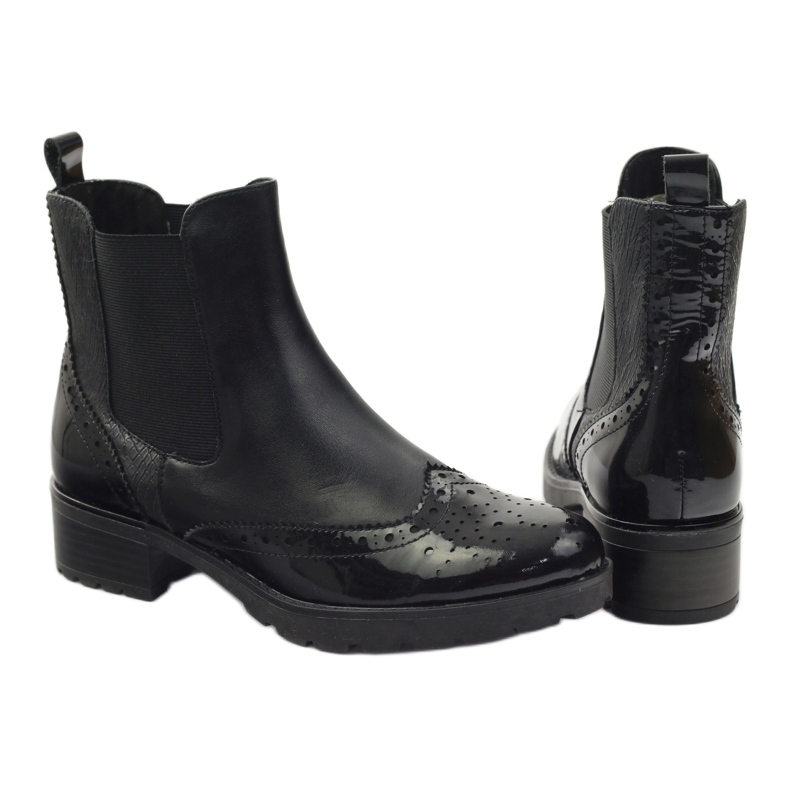 Botines caprice Jodhpur boots zapatos de mujer 25405 negro 3