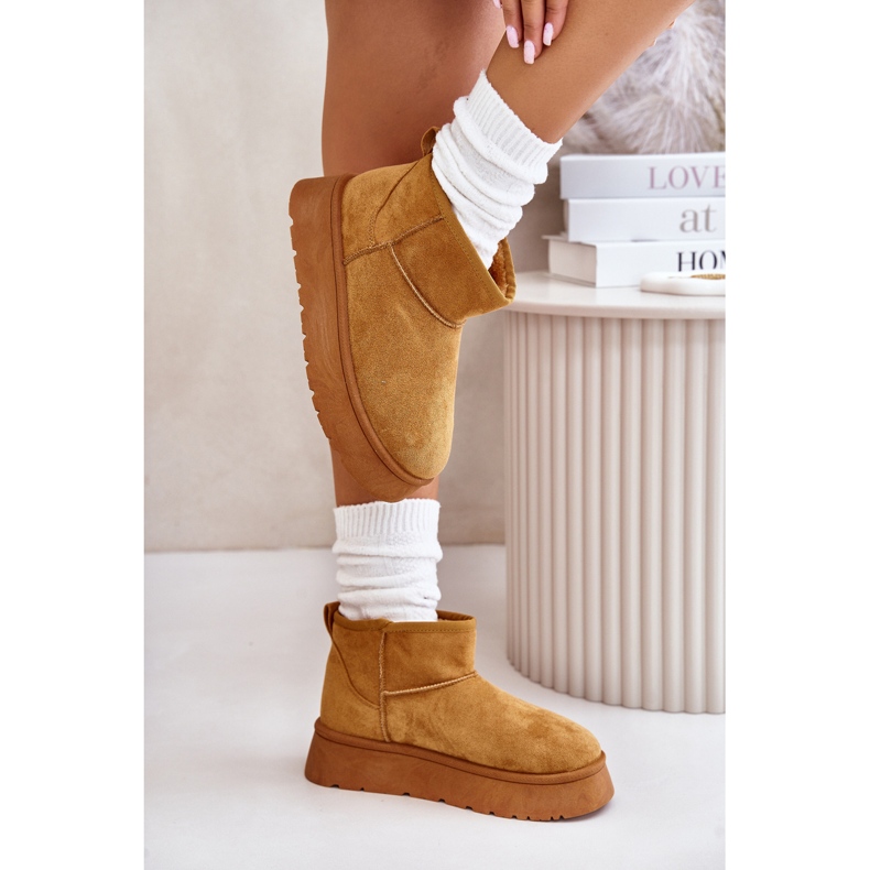 News Botas de nieve de mujeres bajas en la plataforma aislada con pelaje de camello marrón 4 News Botas de nieve de mujeres bajas en la plataforma aislada con pelaje de camello marrón 4