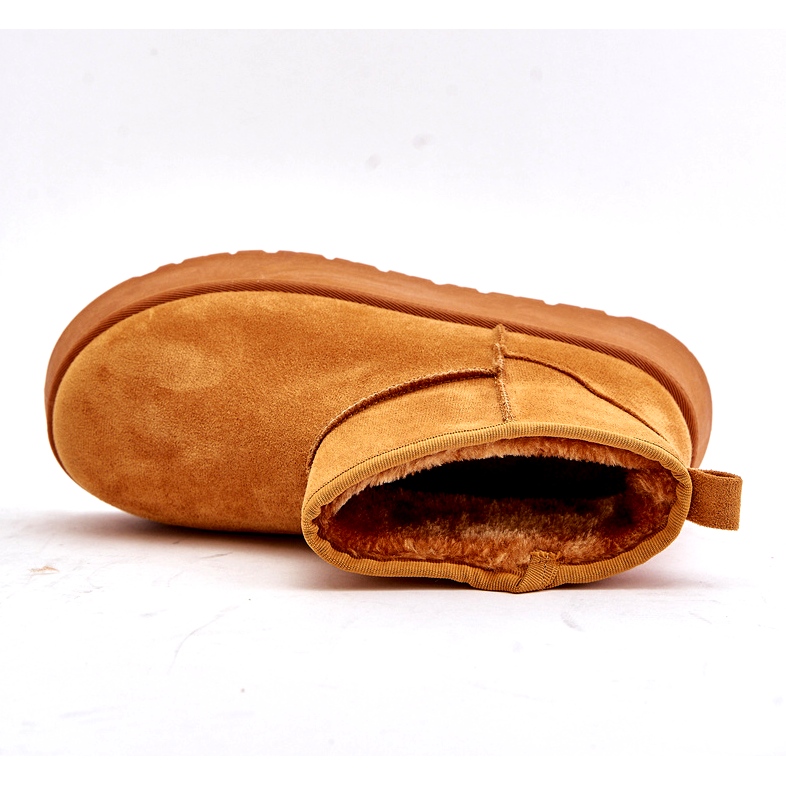 News Botas de nieve de mujeres bajas en la plataforma aislada con pelaje de camello marrón 1 News Botas de nieve de mujeres bajas en la plataforma aislada con pelaje de camello marrón 1