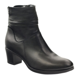 Gregors Botas de cuero para mujeres aisladas con lana 614 negro 1 Gregors Botas de cuero para mujeres aisladas con lana 614 negro 1