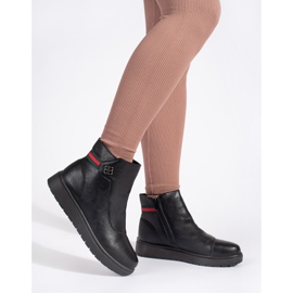 Botines de mujer cómodos y aislantes negros 3