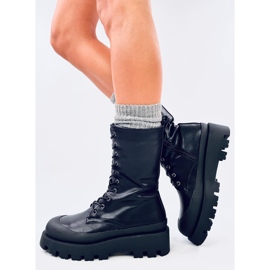 Botas Knight Negras con cordones negro 2 Botas Knight Negras con cordones negro 2