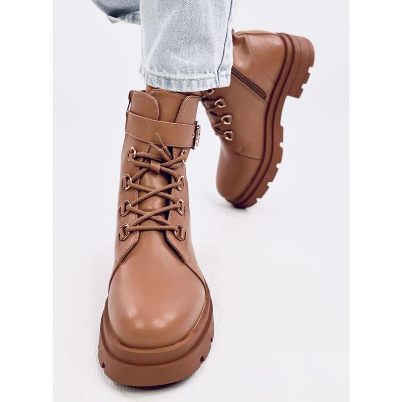 Botas militares Pomona Camel marrón 1 Botas militares Pomona Camel marrón 1