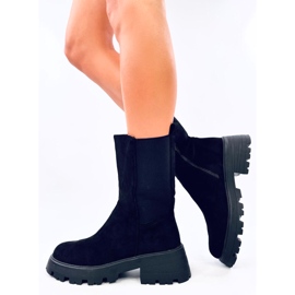 Seuss Botas Chelsea altas negras negro 3