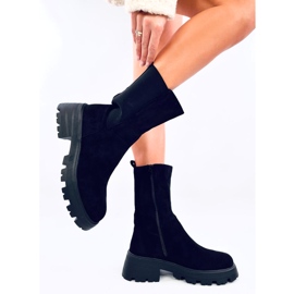 Seuss Botas Chelsea altas negras negro 4