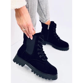 Franti Botas Chelsea negras con cordones negro 5