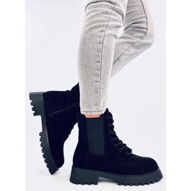 Franti Botas Chelsea negras con cordones negro 4