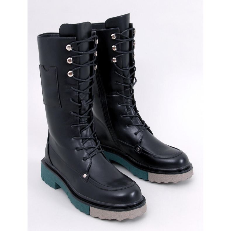 Botas con suela de color de Keefe Black negro 1