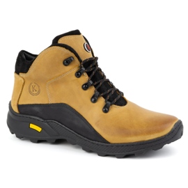 KOMODO Botas de invierno hombre piel 903K amarillo camel marrón 4