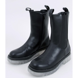 Botines Chelsea negros de corte alto Troy 5
