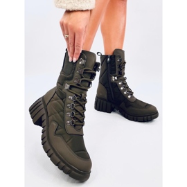 Botas de nailon verde joya 4