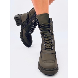 Botas de nailon verde joya 1 Botas de nailon verde joya 1