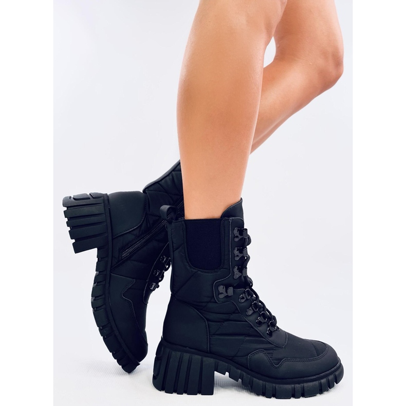 Botas Jewel de nailon negro 2