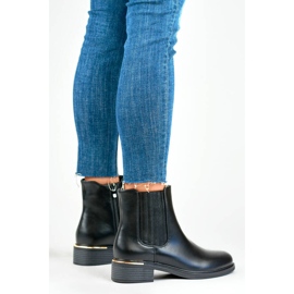 Botas Chelsea de mujer de otoño, negras D7995B negro 1