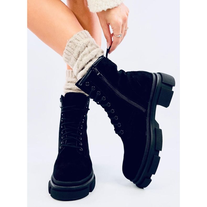 Trabajadores de gamuza Dazy Black negro 1