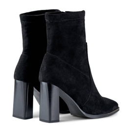 Botines de ante para mujer, negro, GD-FL2098B 8