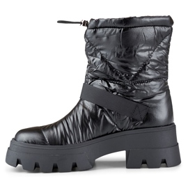 Botas de nieve de mujer con suela gruesa, negro JH21-22B 8