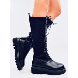 Botas Stebb negras con parte superior flexible. negro 5