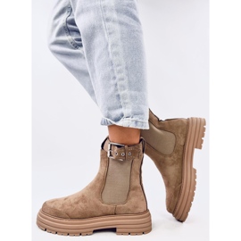 Botas Chelsea de mujer Carls Caqui marrón 2