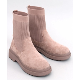 Botas Chelsea Joyner Khaki con parte superior flexible beige 1 Botas Chelsea Joyner Khaki con parte superior flexible beige 1