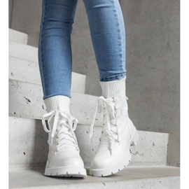 Botas calcetín blancas de Portico blanco 3