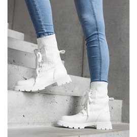 Botas calcetín blancas de Portico blanco 2