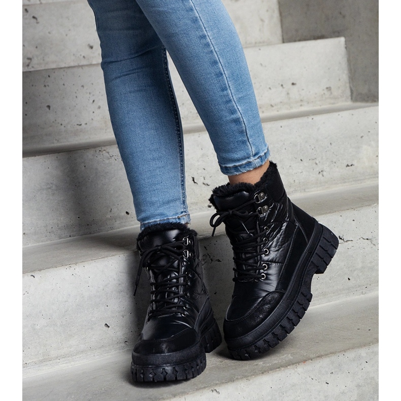 Botas de nieve con aislamiento negras de Ozero negro 1 Botas de nieve con aislamiento negras de Ozero negro 1