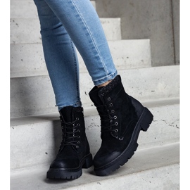 Botines negros con inserciones Prairie brillantes 2