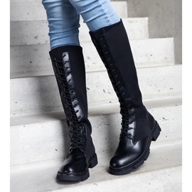 Botas sin cordones negras con parte superior flexible de Veradi negro 1