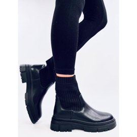 Botines con parte superior flexible Demus Black negro 4
