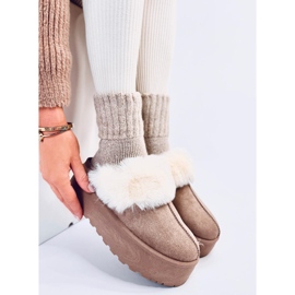 Zapatillas de nieve con plataforma Allod Khaki beige 2