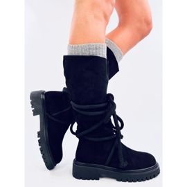 Botas de ante con cordón Spicer Black negro 4