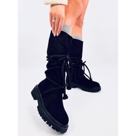 Botas de ante con cordón Spicer Black negro 5