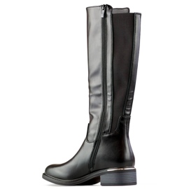 Botas de mujer con goma elástica, color negro FC20B 3