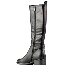 Botas de mujer con goma elástica, negras JK-167B negro 3