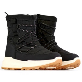 Botas de nieve con plataforma para mujer, negras 24-16321B negro 4