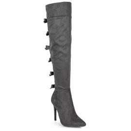 Vices Botas mosqueteras con lazos gris 3
