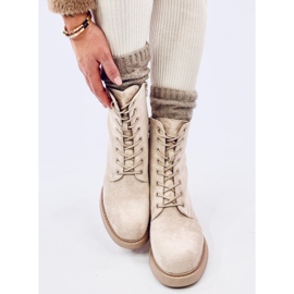 Mayfield Botines beige con cordones 3