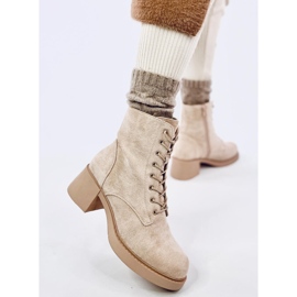 Mayfield Botines beige con cordones 5