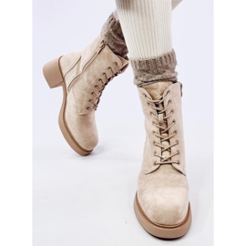 Mayfield Botines beige con cordones 4