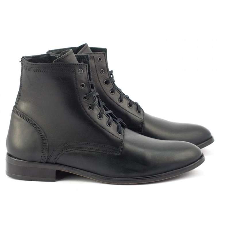 Olivier Botas Chelsea de piel para hombre, sin aislamiento, 287 Negro 2