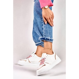 Calzado deportivo para mujer, zapatillas deportivas con cordones reemplazables, blanco 85-872CH 3