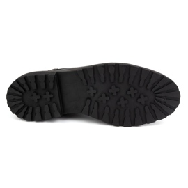 Olivier Botas de invierno para hombre con cremallera, piel 963MP, negro con negro 6