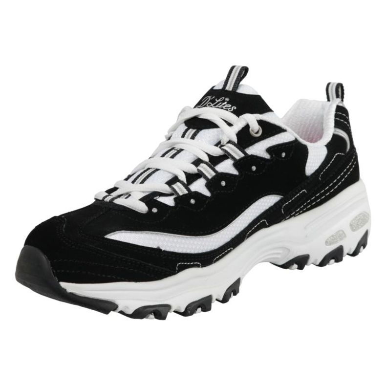 Zapatos Skechers D'Lites Biggest Fan 11930-BKW negro 2